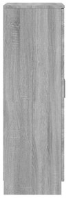 Sapateira 55x35x108 cm derivados de madeira cinzento sonoma