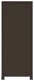 Armário de plástico 68x39x171,5 cm design em vime
