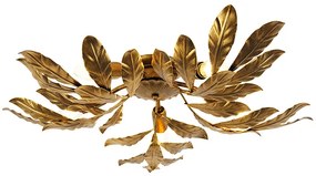 Candeeiro de teto vintage ouro antigo 5 luzes - Linden Clássico / Antigo