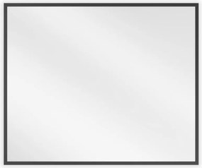 Mexen Loft espelho de casa de banho retangular 60 x 50 cm, moldura preta - 9852-060-050-000-70