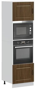 vidaXL Armários forno 2 pcs Lucca derivados madeira carvalho castanho