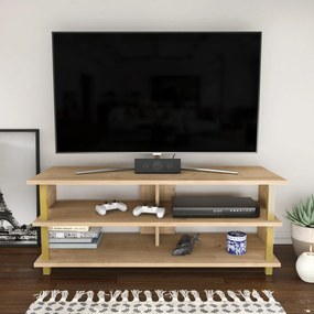 Móvel para TV Pueblo – Ouro Carvalho – 120 cm x 44,6 cm x 47,4 cm