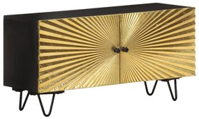 Móvel de TV 90x30x45 cm madeira de mangueira maciça