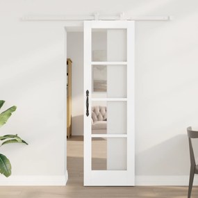 Porta Deslizante vidaXL com Conjunto de Ferragens 'ORKDAL'Madeira Sóli