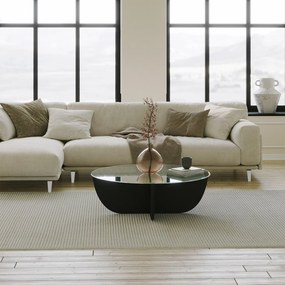 Mesa de Centro Lily – Preto – 90x30x90 cm