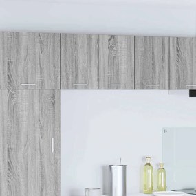 vidaXL Armário suspenso 2 pcs Cinza Sonoma e Branco 30 x 31 x 40 cm