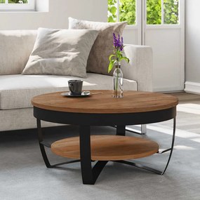vidaXL Mesa de centro 65x65x32 cm madeira de acácia maciça