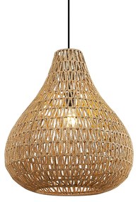 Candeeiro suspenso escandinavo castanho 45cm - Lina Natural Escandinavo