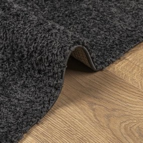 Tapete shaggy de pelo alto PAMPLONA 100x200 cm antracite
