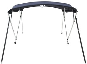 Toldo de 4 arcos Bimini c/ paredes laterais 243x(170-182)x137cm