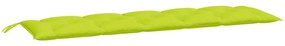 Almofadões banco jardim 2 pcs tecido oxford verde brilhante