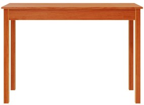 Mesa consola 110x40x75 cm madeira de pinho maciça castanho mel