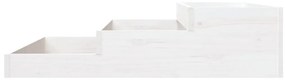 Vaso/floreira 107x107x27 cm pinho maciço branco