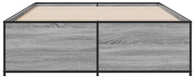 Estrutura de cama 120x200 cm derivados madeira/metal
