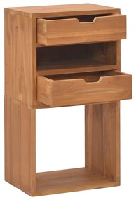Mesa de cabeceira 40x30x76 cm madeira de teca maciça