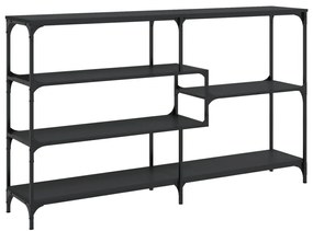 Mesa consola 160x32x95 cm derivados de madeira preto