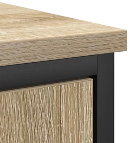 Conjunto de Móveis para Casa de Banho 3 Peças Madeira Sonoma Engenheir