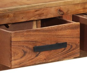 Aparador com 3 gavetas 110x30x80 cm madeira de acácia maciça