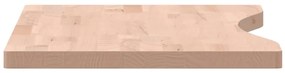 Tampo de secretária 80x(36-40)x2,5 cm madeira de faia maciça