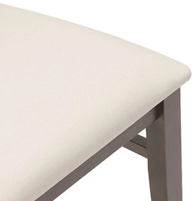 Cadeiras de jantar com almofadões 2 pcs madeira maciça castanho