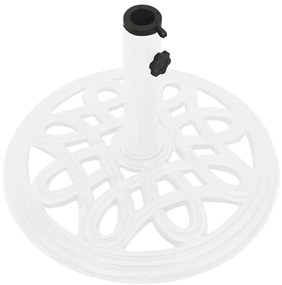 Base para guarda-sol ferro fundido 40x40x32 cm branco