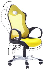 Cadeira de escritório amarela iCHAIR Beliani