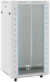 vidaXL Armário bastidor 22U c/ pés giratórios 19" IP20 60x60x120 cm
