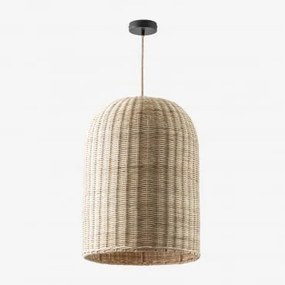 Lâmpada De Teto Flandes Natural - Preto & Ø40 Cm Flandes - Sklum