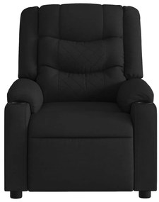 Poltrona de massagens reclinável tecido preto