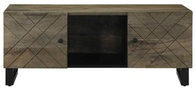 Mesa de centro 100x54x40 cm madeira de mangueira maciça preto