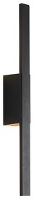 Candeeiro de parede exterior moderno preto com LED incl. IP54 - Jamal Moderno