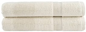 vidaXL Toalhas de sauna premium SOLUND 2 pcs 80x200 cm 600 gsm creme
