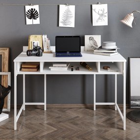 Secretária Tumata – Branco – 119,5 cm x 65,2 cm x 62 cm