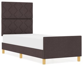Estrutura de Cama vidaXL Castanho 80x200 cm em Tecido