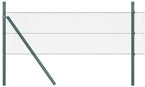 Cerca Hexagonal vidaXL Verde 0.4x25 m Aço