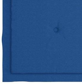 3 pcs conj. jantar dobrável exterior c/ almofadão teca maciça