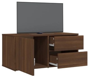 Móvel TV 80x34x36 cm derivados de madeira cor carvalho castanho