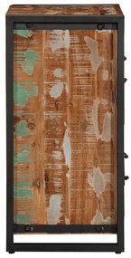 Aparador multicor 55x35x70 cm madeira maciça recuperada