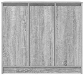 Aparador 85x34x76 cm derivados de madeira cinzento sonoma