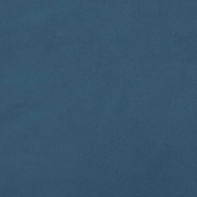 Cabeceira cama c/ abas veludo 183x16x118/128 cm azul-escuro