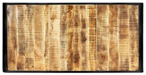 Mesa de jantar 180x90x76 cm madeira de mangueira maciça áspera