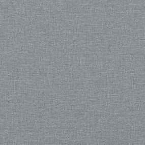 Sofá de 3 lugares 180 cm tecido cinza-claro