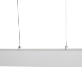 Candeeiro suspenso branco com LED regulável em 3 níveis 2700-4000K com interruptor DIP - Keane