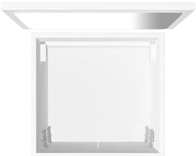 2 pcs conj. móveis de casa de banho derivados de madeira branco