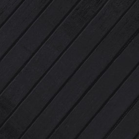 Tapete redondo 80 cm bambu preto