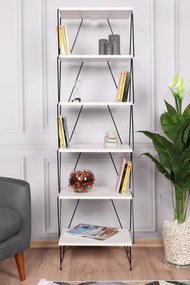 Estante Balaban – Branco – 46 cm x 165 cm x 30 cm