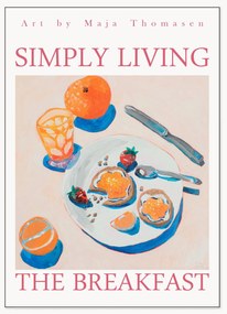 Arte de parede emoldurada The Breakfast