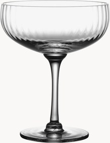 Copos de cocktail em cristal artesanal Ripple, conjunto de 4