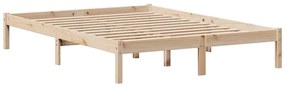Cama sem colchão 135x190 cm madeira de pinho maciça