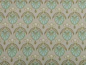 Conjunto de 2 almofadas decorativas com padrão de folha em algodão verde 45 x 45 cm PICTUS Beliani